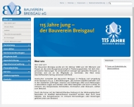 Website Bauverein Breisgau eG