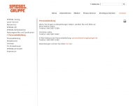 Website Beteiligungsgesellschaft f�r SPIEGEL-Mitarbeiter m.b.H.