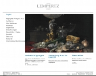 Website Kunsthaus Lempertz gegründet 1845,