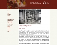 Website Konditorei Eigel