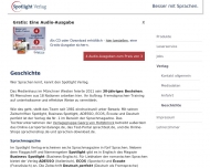 Bild Webseite SPOTLIGHT Verlag Krailling