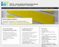 Website IOT Dr. Sorg Unternehmensberatung