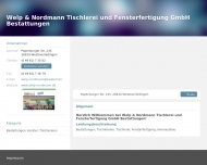Bild Welp & Nordmann Tischlerei und Fensterfertigung GmbH Bestattungen
