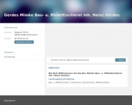 Bild Mimke Gerdes Inhaber Heinz Gerdes, Holz- und Kunststoffverarbeitung
