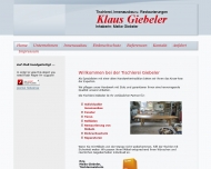 Website Giebeler Klaus Schreinerei