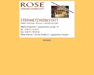 Bild Steinmetz Rose