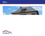 Website Wackwitz Bedachungen Dachdeckerei Klempnerei Gerüstbau Schornsteinköpfe Fassaden