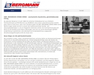Website Abr. Bergmann Söhne