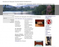Website Kanzlei am Seepark, Freiburg