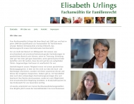 Website Urlings Elisabeth Rechtsanwältin