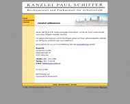 Website Kanzlei Schiffer Paul Fachanwalt für Arbeitsrecht