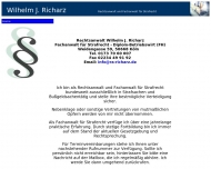 Rechtsanwalt und Fachanwalt f?r Strafrecht Wilhelm J. Richarz