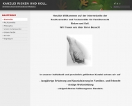Website Rechtsanwältin Risken