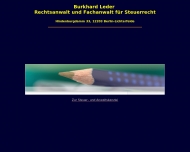 Bild Leder Burkhard Rechtsanwalt und Fachanwalt fr Steuerrecht