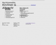 Website Rechtsanwälte Kirchner & Albrecht
