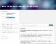 Bild Klein Gnter Rechtsanwalt + Betriebswirt