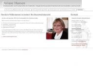 Bild Rechtsanwltin Ariane Hansen