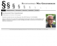Bild Geigenberger Max Rechtsanwalt fr Strafrecht
