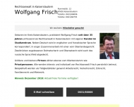 Bild Frisch Wolfgang Rechtsanwalt