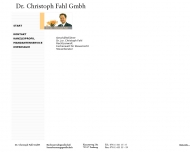Website Fahl Dr. Christoph