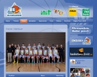 Website BG Karlsruhe Basketball