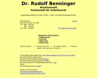 Bild Benninger Rudolf Dr. Rechtsanwalt