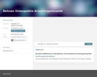 Bild Behnen Krankengymnastik, Osteopathie, Man. Therapie, Massage