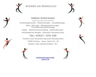 Bild Ackermann S. Krankengymnastin