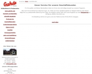 Website Gahde Klaus Schlachterei