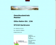 Bild Omnibusbetrieb Mahler Dietmar