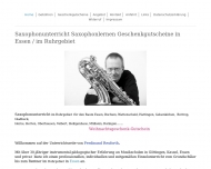 Bild Rexforth Ferdinand Saxophonunterricht