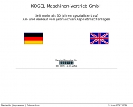 Bild Kgel H. Maschinen-Vertrieb-GmbH Baumaschinen