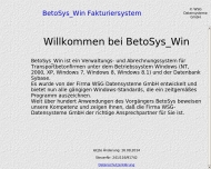 BetoSys Win, Fakturiersystem f?r Beton, M?rtel, Sand, Kies und Pumpe