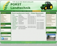 Website Porst Landtechnik