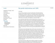 Website Kunsthaus Lempertz Inhaber Hanstein