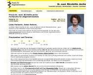 Praxis Dr. med. Nicolette Juche Startseite