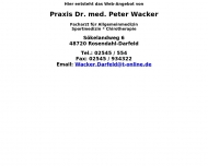 Bild Wacker Peter Dr.med. Arzt fr Allgemeinmedizin