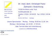 Bild Franz Christoph Dr. Fachzahnarzt fr Oralchirurgie