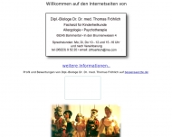Bild Fröhlich Th. Dr.Dr.med. Kinderarzt Allergologie Psychotherapie