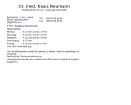 Bild Neumann Klaus Dr.med. Kinderarzt