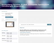 Bild Knickenberg Christian Dr.med. Orthopdie Sportmedizin Chirotherapie Akupunktur