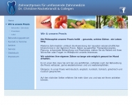 Website Rackebrandt Christine Dr. med. dent