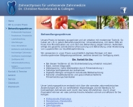 Website Rackebrandt Christine Dr. med. dent