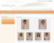 Website Zahnarztpraxis , Freymann Kristin Dr.med.dent., Freymann Michaela Dr.med.dent.