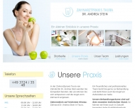 Website Zahnarztpraxis Stein Andrea Dr. med. dent.
