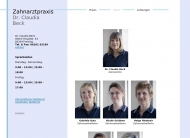 Website Beck Claudia Dr. Zahn�rztin