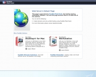 Default Parallels Plesk Panel Page