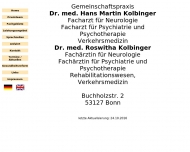 Bild Kolbinger Hans Martin Dr.med. , Roswitha Dr.med. Fachrzte fr Neurologie Psychiatrie und Psychotherapie