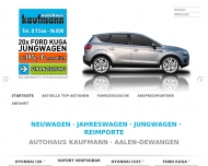 Bild Kaufmann Autohaus GmbH EU-Neuwagen Jahres- u. Gebrauchtwagen