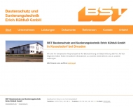 Website BST Bautenschutz u.Sanierungstechnik Erich K�hfu�